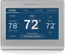Honeywell Home Smart WiFi Thermostat Silver Compatible Wireless Control