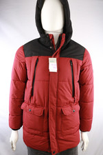 PRIMARK Dark Red Padded Jacket Coat Boys  13-14 Years 164cm NEW WITH TAGS