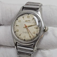 Vintage Men’s WWII Era Jenco Military 17j Jenny Frey Watch Swiss Parts/Repair 