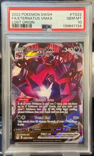 Pokemon TCG: Eternatus VMAX TG22/TG30 Lost Origin PSA 10