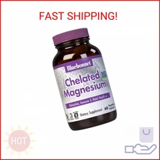 Bluebonnet Nutrition Albion Chelated Magnesium Vegetable Capsule, 200 mg, Stress
