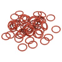 50X Silikon O-Ring 17X13X2Mm Rot FüR Vmq