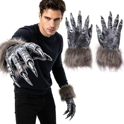 Halloween Werwolf Handschuhe Krallen Horror Kostüm Cosplay Party Handschuhe