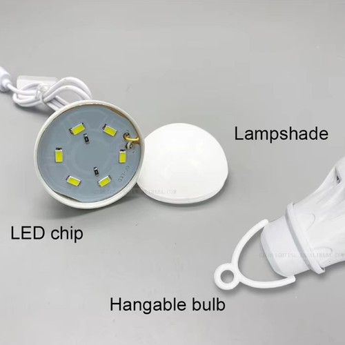 USB Light Bulb Tent Light Bulbs 5V LED Lantern Portable Warehouse Garage Lamp - 第 6/9 張圖片