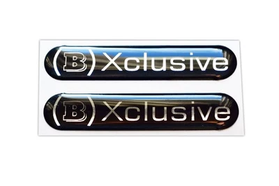 2x Aufkleber (B) Xclusive Emblem sticker Smart Mercedes 451, 453 Brabus Pulse - Bild 1 von 4