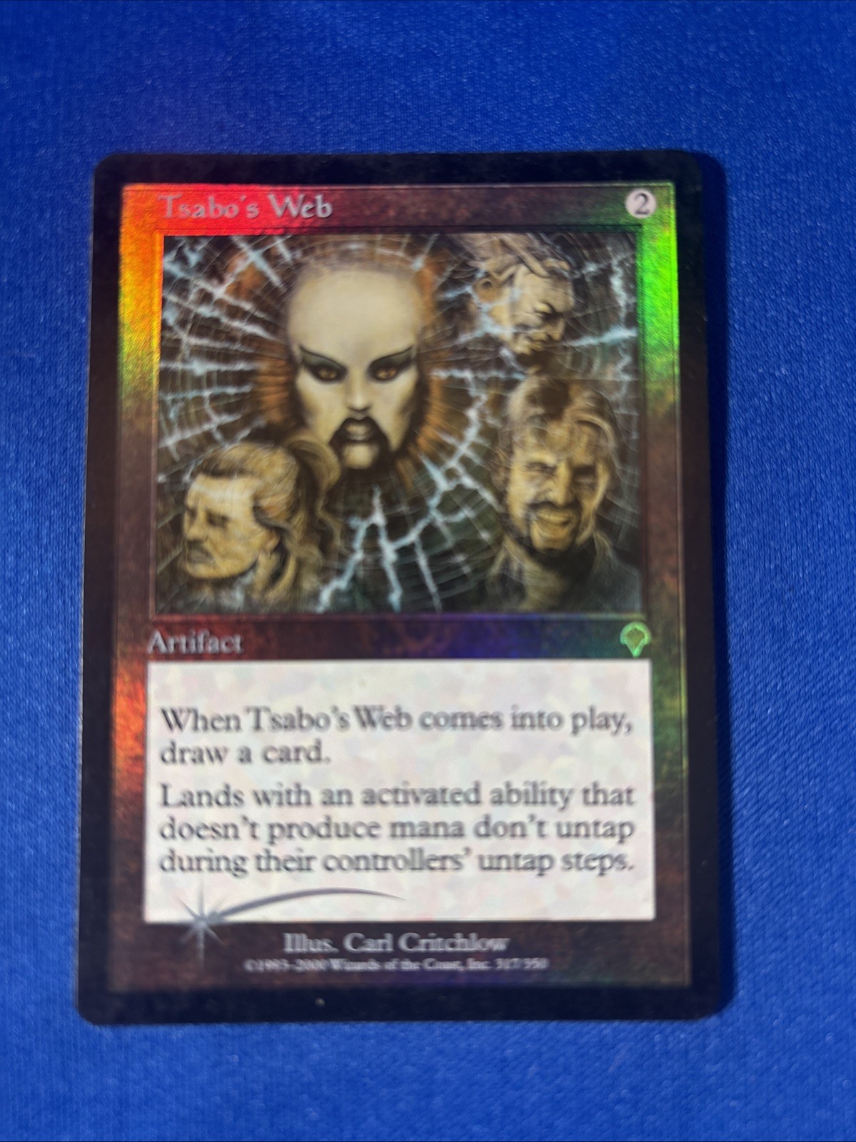 1x FOIL TSABO’S WEB x1 Invasion LP MtG Magic fast shipping