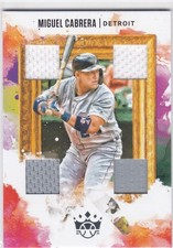 MIGUEL CABRERA Quad GAME-WORN JERSEY Detroit Tigers Baseball KINGS Card MIGGY 