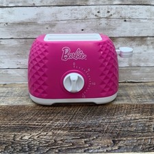 Barbie Toaster Toy Pink Pop Up Action Timer Works Playset Retro