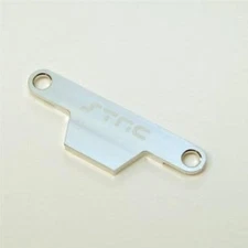 SPTST3627XS BATTERY HOLD DOWN PLATE FOR TRAXXAS STAMPEDE: SILVER