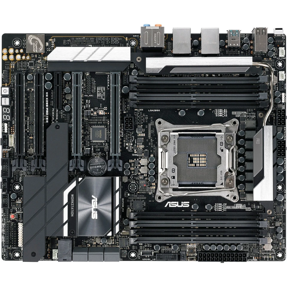 ASUS WS X299 PRO/SE, Workstation, LGA2066, Quad-Channel, X-Core CPUs, M.2, U.2,  - Bild 4 von 4