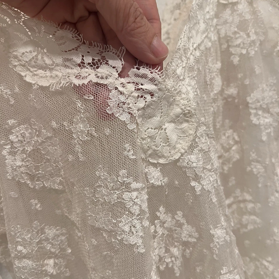 Camisón Babydoll Freesia Por Diane Samandi Floral Encaje Pequeño Caprichoso Hada Foto 4 de 4