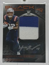 2025 Panini Black TREVEYON HENDERSON 2 Color RC Patch Auto Citrine /99 Patriots