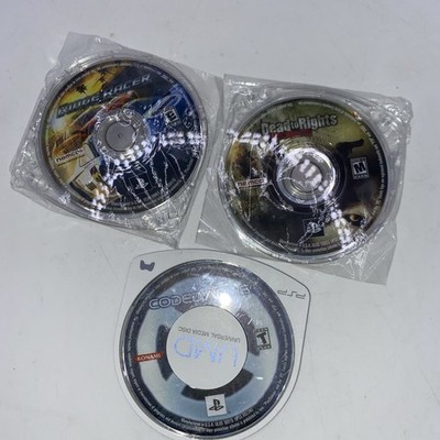 Sony PlayStation Portable Disc Only Game Lot - Coded Arms Dead To Rights + 1 