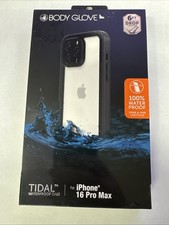 Body Glove Tidal Waterproof Case For iPhone 16 Pro Max Black/Clear BRAND NEW