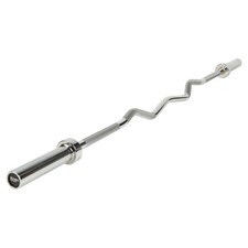 Mirafit Rackable 6ft Olympic Ez Bar Bicep/Arm Curl 2" Gym Weight Barbell #812