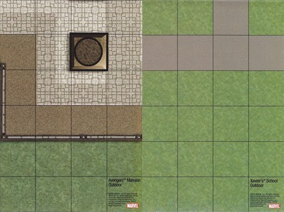 Heroclix Map AVENGERS MANSION / XAVIER'S SCHOOL 24X24 Marvel Map Set