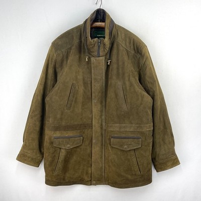 Hidepark Ledermantel Herren XXL braun weich Utility Chore Country Shooting Jacke