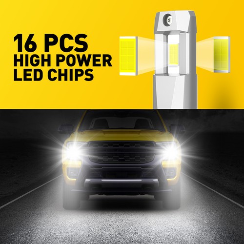 AUXITO 10000LM 100W H11 H9 H8 LED Headlight Bulbs Pair w/ 7035 Chip 6000K White - Bild 2 von 13