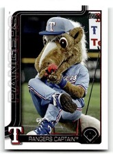2025 Topps Rangers Captain #M-24 Mascots Texas Rangers