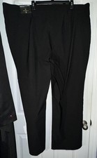   NWT Worthington Bootcut Dress Pants Womens 26W Plus Size Black Work Trousers
