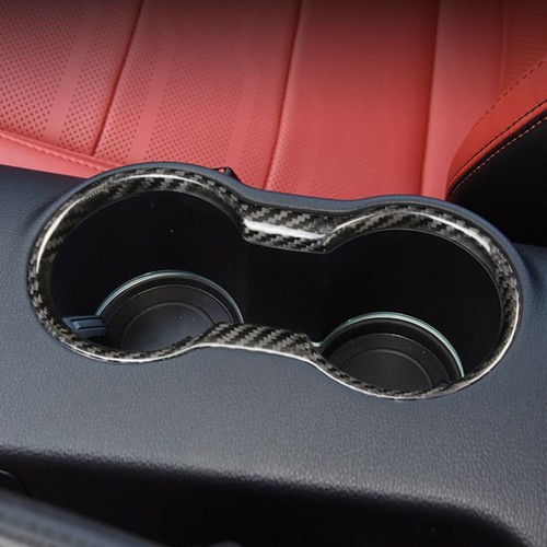 For 2011-2023 Dodge Charger Carbon Fiber Rear Water Cup Holder Frame