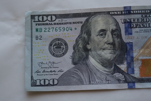 $100 bill. Star note - Picture 3 of 4