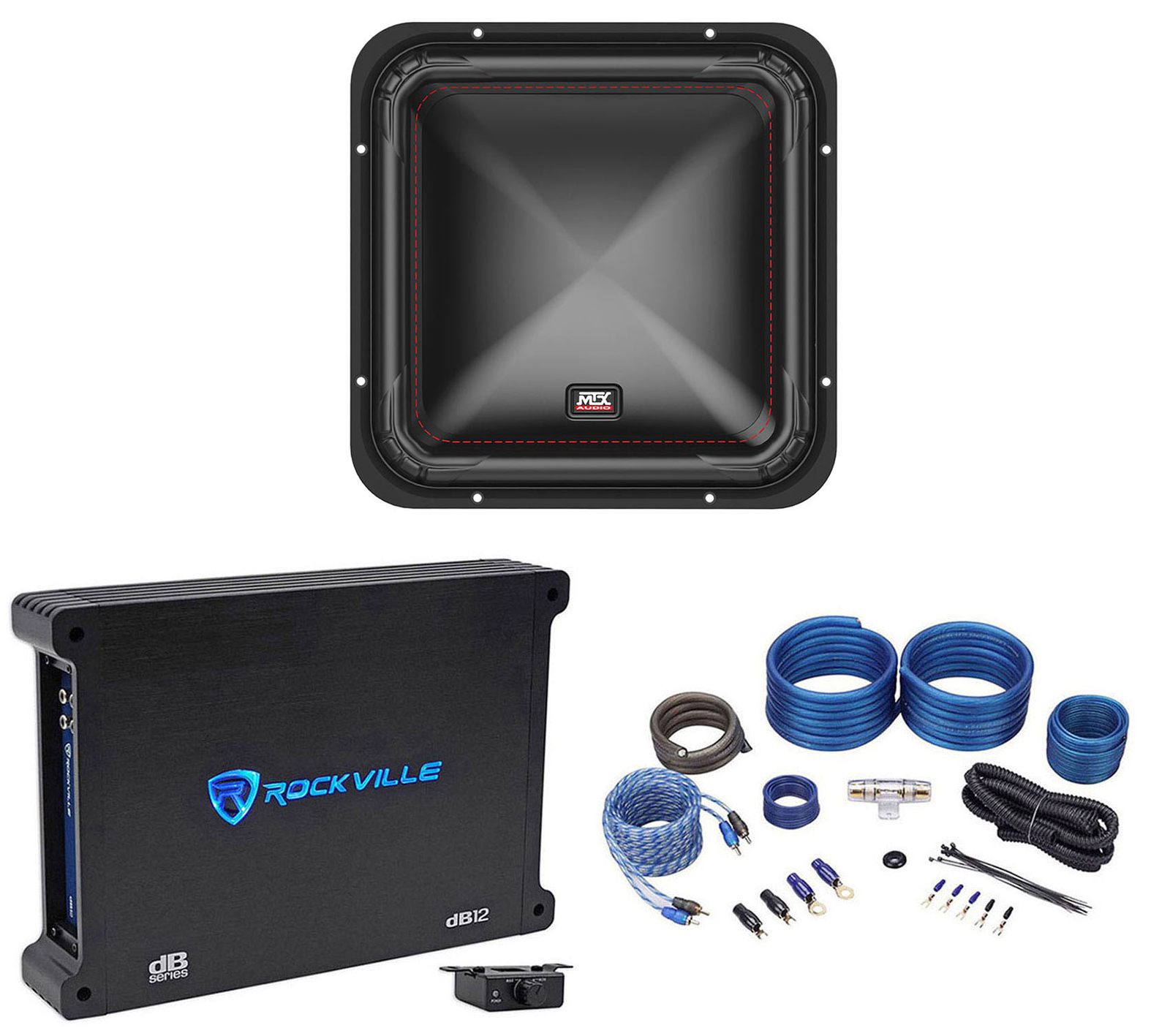 MTX S6512-44 Квадратный автомобильный аудиосабвуфер MTX S6512-44 мощностью 12 500 Вт RMS Моноусилитель Комплект усилителей 62690₽