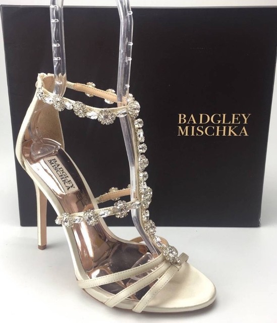 badgley mischka hannah embellished ankle strap sandal