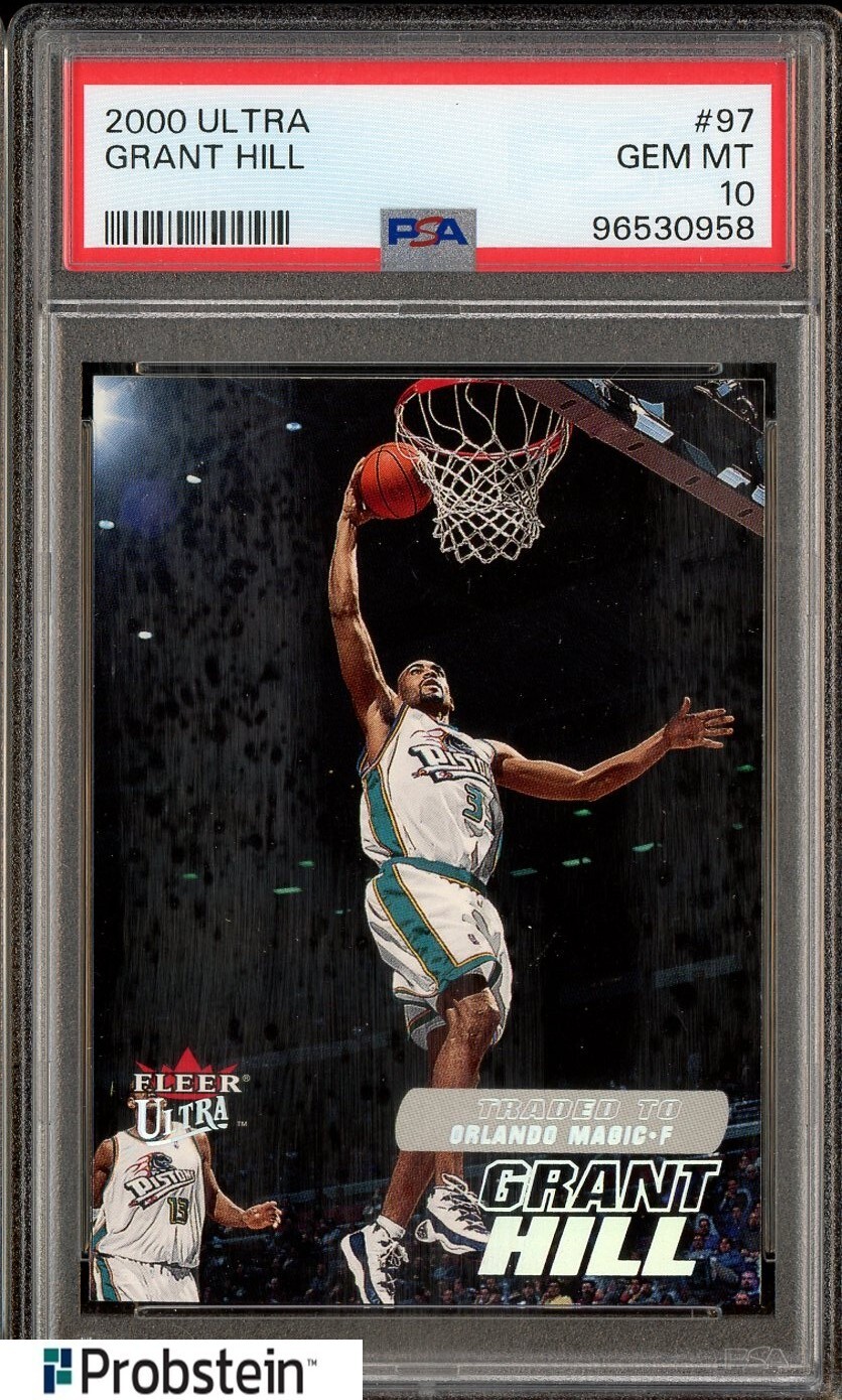 2000 Fleer Ultra #97 Grant Hill Pistons HOF PSA 10 GEM MINT