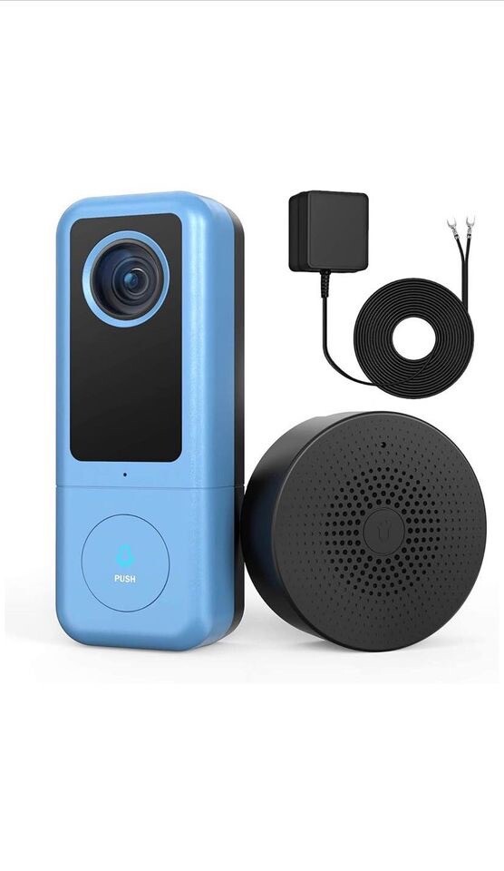 Sonnette vidéo Tuya WiFi 2K compatible Alexa et Google Home pour contrôle vocal à distance