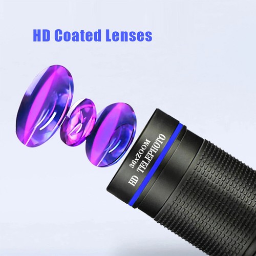 36X Phone Camera Telephoto Lens Zoom Fisheye Lens For iPhone For Samsung - Zdjęcie 9 z 11