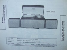 Original Sam Photofact Manual MOTOROLA SH21E, SH21N (HS-829, HS-830 (552)