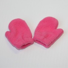 American Girl 2017 Sledding Adventures Accessory Pink Fleece Mittens for Dolls