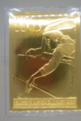 #ad #ad Elvis Presley Danbury Mint Encased 22kt Gold Card Purchases Pink Cadllac 1955 $29.95