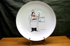 LE RESTAURANT Epoch Noritake 12 " Pasta Serving Bowl French Bistro Black White