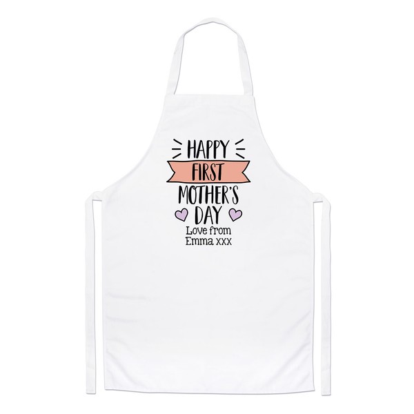 Personalisiert Happy Erste Muttertag Liebe Koch SchüRze Neu Mutter Liebe Kochen-image