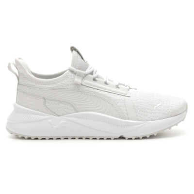 PUMA Pacer Future Street Mono Luxe Lace Up  Womens Grey Sneakers Casual Shoes 39
