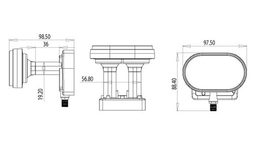 Inverto Single Output Monoblock LNB 3 Degree 0.2db - Picture 2 of 3
