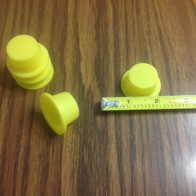 ONE NEW CRARY WEEDROLLER  1''  YELLOW TUBE cap  replacement plug  part # 16580