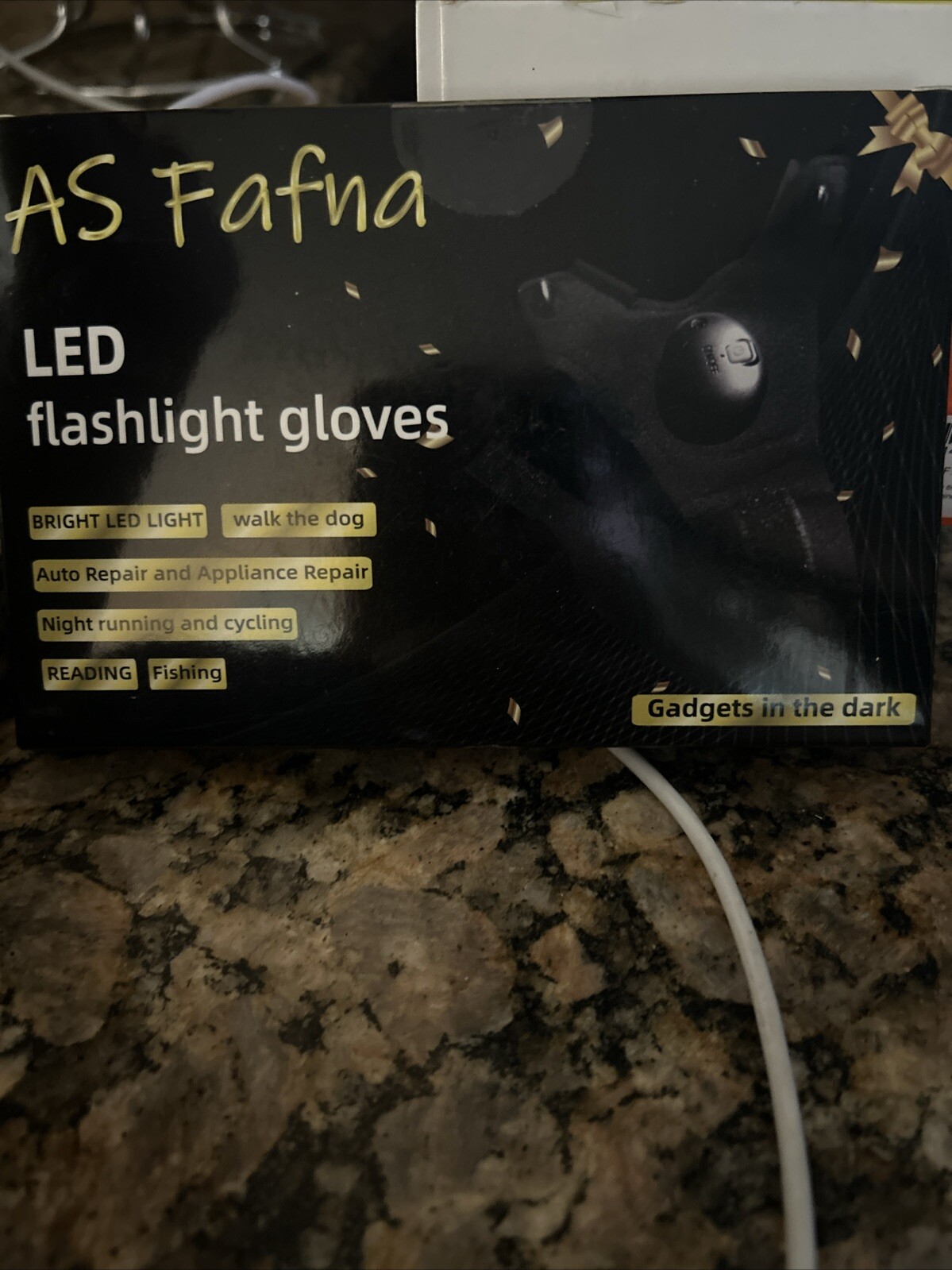 LED Flashlight Gloves USB Rechargeable Hands Free Comfortable Finger Light Glove