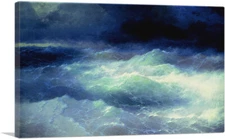 ARTCANVAS Among the Waves 1898 Canvas Art Print by Ivan Aivazovsky