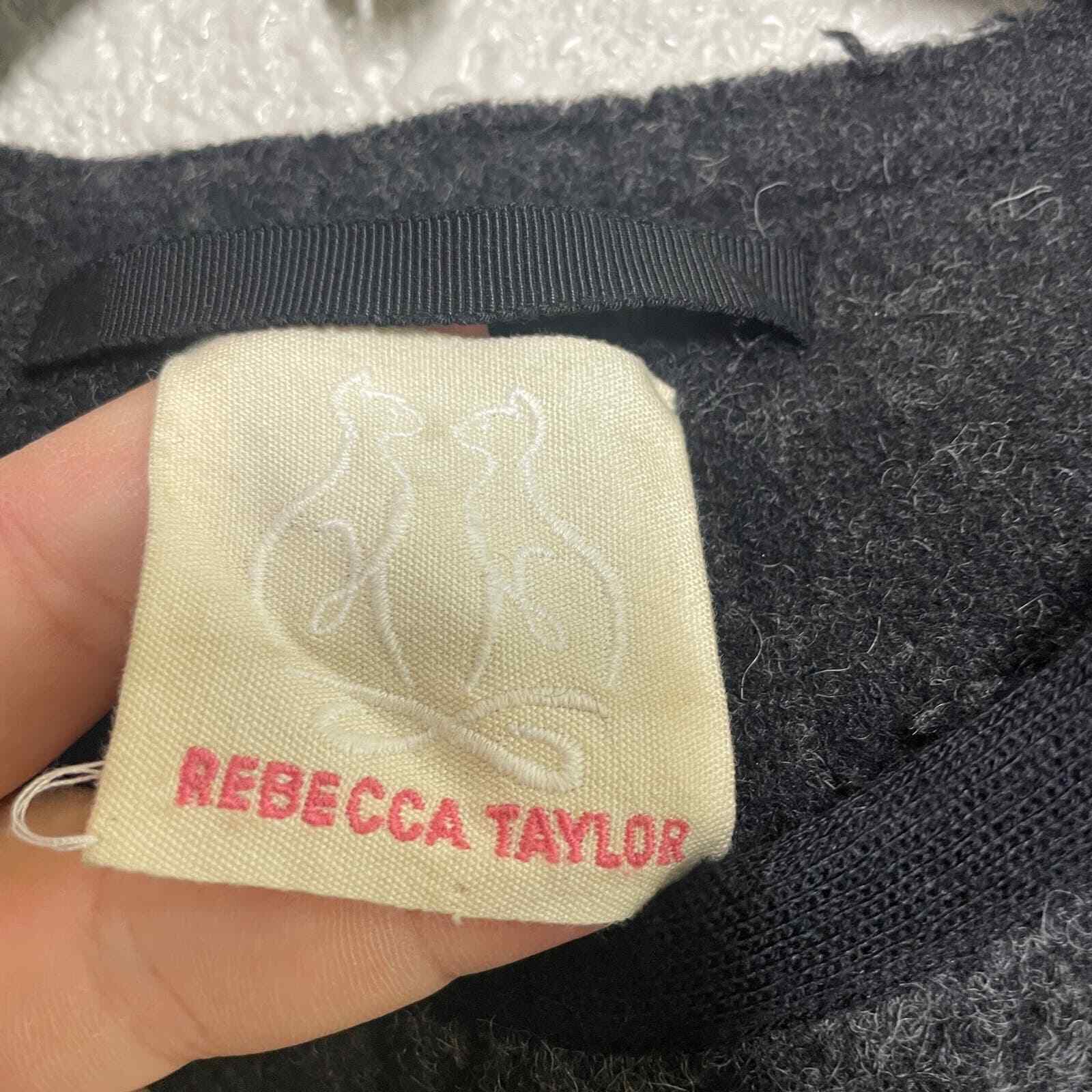 Rebecca Taylor Ombré Leopard Print Coat Wool Blen… - image 8