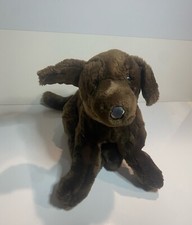 Vintage 2000 Chocolate Labrador Retriever Puppy Dog, Toys-R-Us, Brown Plush 13"
