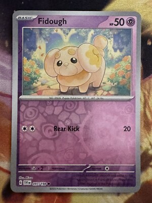 Fidough Pokemon Card Set Of 7 English Cards - Scarlet & Violet Set, Reverse  Holo & Shiny