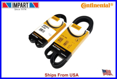 BMW Alternator A/C Power Steering Fan Drive Belt Serpentine Set 6pk1548 4pk824