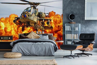 3D Hubschrauber Flamme C207 Tapete Wandbild Fototapete Alius Herb Amy 2023