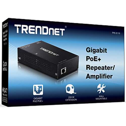 TRENDnet Gigabit PoE+ Extender/Amplifier MODEL TPE-E110 / $89.99 - Picture 1 of 1