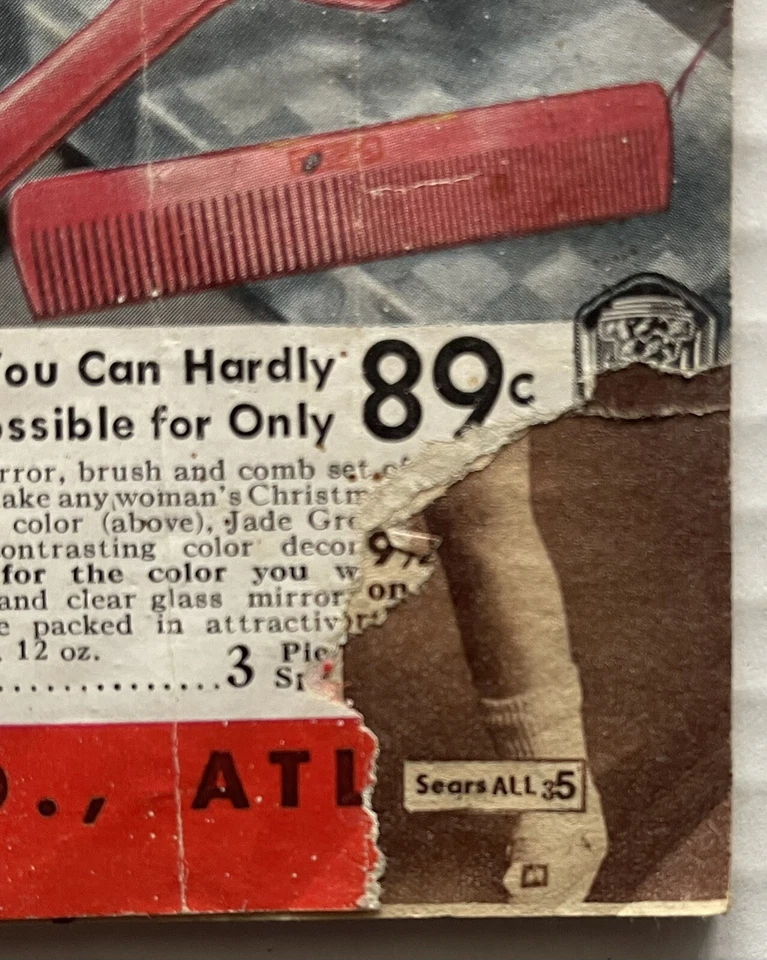 1935 SEARS CHRISTMAS BOOK CATALOG SEARS ROEBUCK & COMPANY WISH TOYS VINTAGE - Image 3 of 4