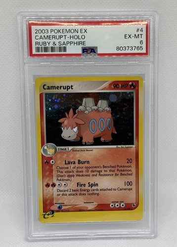 Camerupt graded PSA 6 for sale on eBay