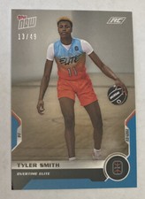 2021 Topps NOW Overtime Elite #10 TYLER SMITH RC Blue Parallel 13/49 Rookie